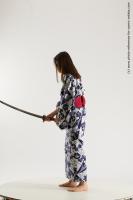 JAPANESE WOMAN IN KIMONO WITH SWORD SAORI 07B